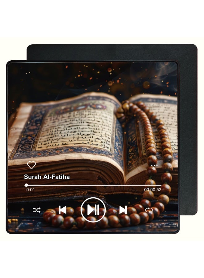 أنغولا باندا مكبر صوت مغناطيس للقرآن الكريم للثلاجة - مشغل سورة محمل مسبقا مع تلاوات إسلامية ، مغناطيسي محمول ، USB-C قابل لإعادة الشحن ، تحكم باللمس ، هدايا رمضان والعيد ، هدايا إسلامية (سورة البقرة) - Image 1