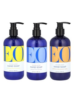EO Handwashing Revolution Epic Trio Calming Lavender Zesty Lemon  Eucalyptus  Sunshiney Orange Blossom Vanilla 12 fl oz each