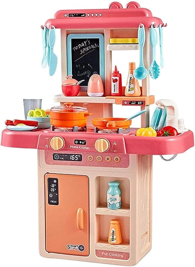 KEESS Kids Kitchen interactive game - with sound ,light and water - Kitchen games for girls - size 63 x 45 x 22