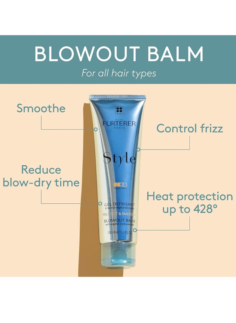 Rene Furterer Rene Furterer STYLE Blow Out Balm - Reduces Drying Time & Protects Against Heat - WIth Moisturizing Jojoba Extract - All Hair Types - Vegan & Silicone-Free - 5.0 fl. Oz  - Image 4
