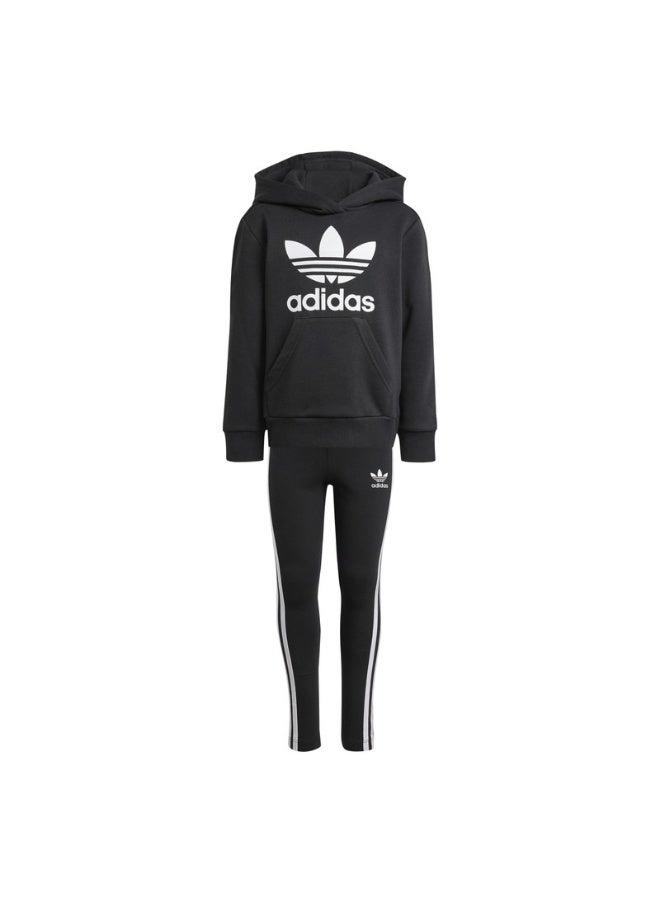 Adidas HOODIE LEG SET Black Originals Kids SUITS  - Image 2