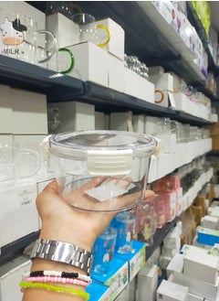 Round Clear Acrylic Box – High Quality for Stylish Food and Ingredient Storage D