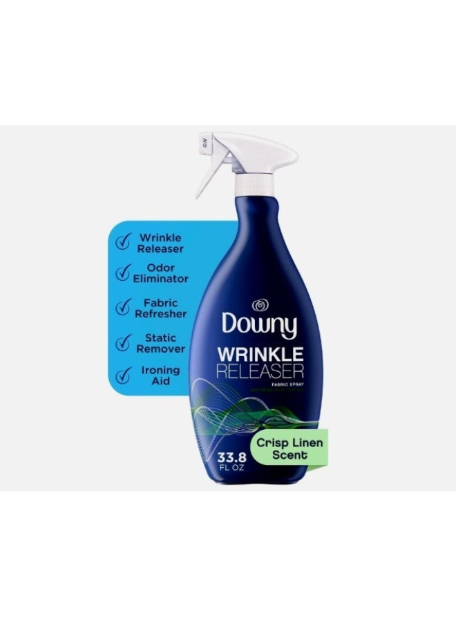 Downy Wrinkle Releaser Fabric Refresher Spray, Odor Eliminator, Ironing Aid and Anti Static Spray, Light Fresh Scent, 33.8 Fl Oz… - Image 1