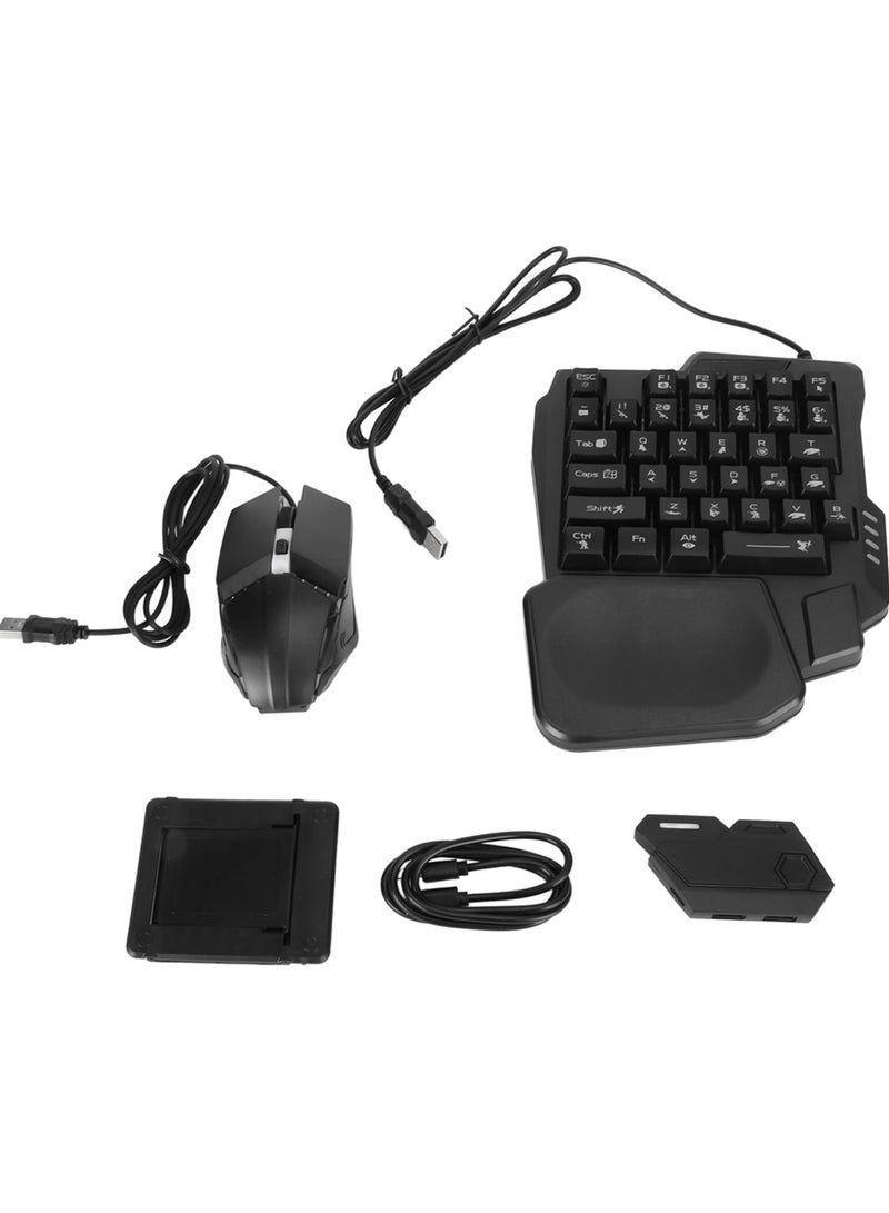 erorex 4 in 1 Mobile Game Combo Pack, Mix Se Converter + K13 Keyboard + G4 Mouse + Stand Handy Keyboard and Mouse Set, 5.0 Connection, for Android for iOS. - Image 1