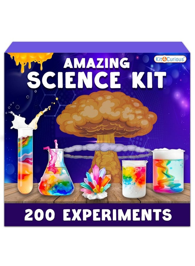 Kit4Curious 200+ Science Experiment Kit Birthday Gift for Kids, STEM Educational Learning Toys for 6-14 Year Olds - Chemistry kit - Image 1