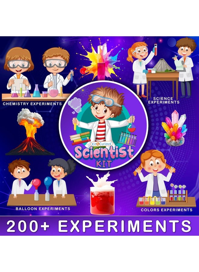 Kit4Curious 200+ Science Experiment Kit Birthday Gift for Kids, STEM Educational Learning Toys for 6-14 Year Olds - Chemistry kit - Image 2