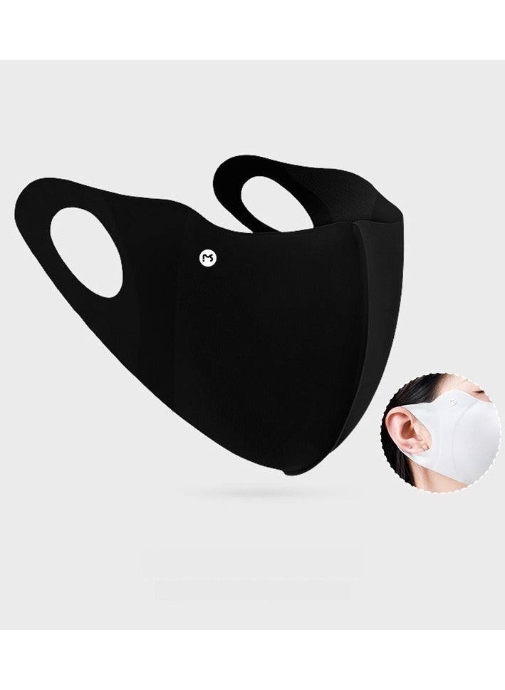 Seamless ice silk sunscreen mask for women summer anti-UV breathable eye protection mask  - Image 1