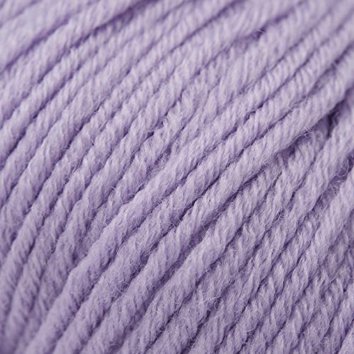GISIMO 100% Merino Wool Yarn, 6-Ply Luxurious and Soft Yarn for Hand Knitting & Crocheting, 1.76 OZ/50g, 127 yds/116 Meters (Purple, 3 Balls) - Image 2