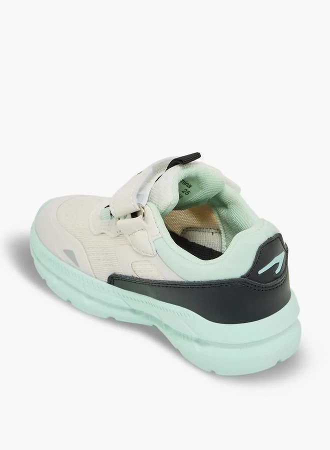 Dash WHITE Girls Colourblock Hook & Loop School Sports Shoes for Women | Best Price UAE