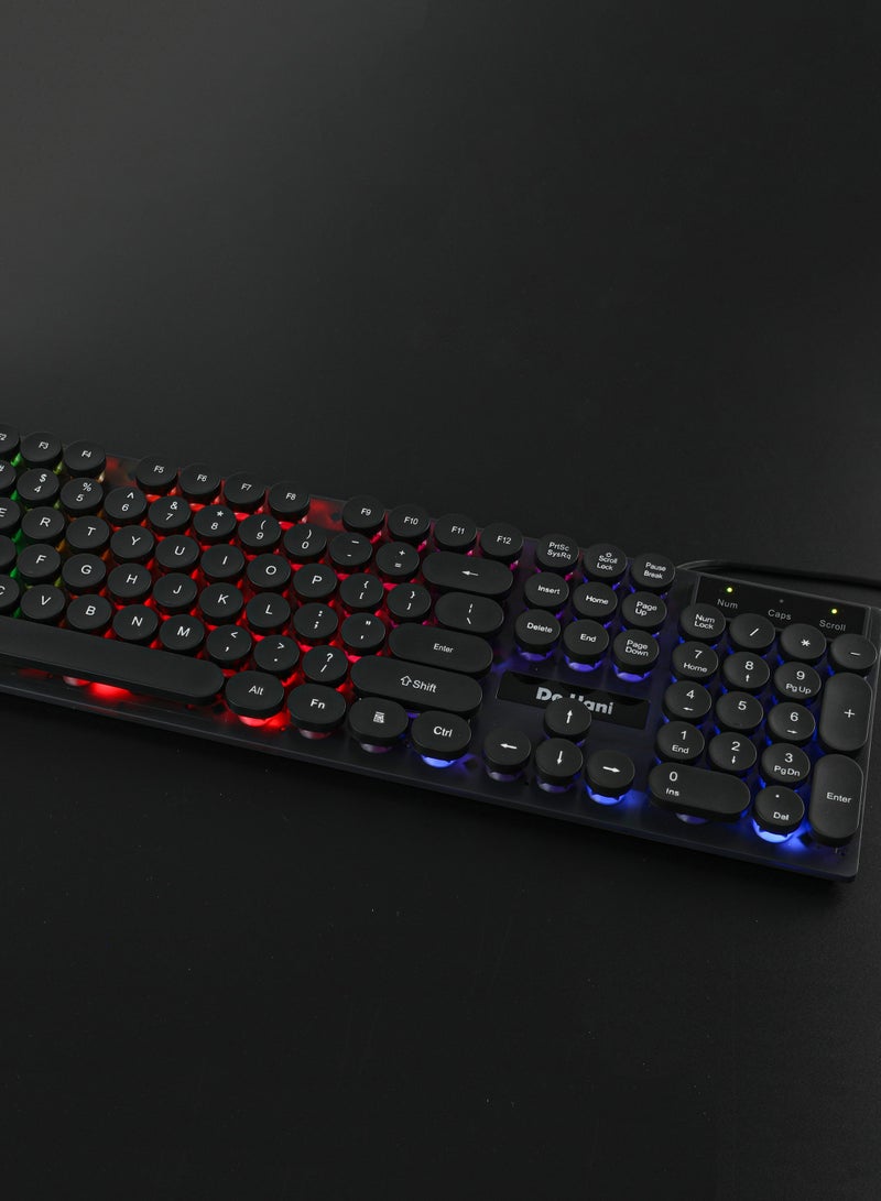 دي فاني مجموعة الألعاب من دي فاني لوحة مفاتيح مع سماعة و فأرة - Image 4