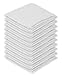 DecorRack 100% Cotton Wash Cloth, Luxurious Soft, 12 x 12 inch Ultra Absorbent, Machine Washable Washcloths, White (10 - Image 2