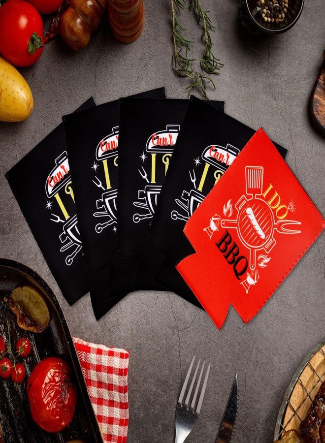 Serencatcher 12pcs I DO BBQ Decorations, BBQ Bachelorette Party Favors Can Coolers for Engagement Party, BBQ Wedding Favors Gift Can Sleeves for Bridal And Bridesmaid, BBQ Party Decorations - Image 5