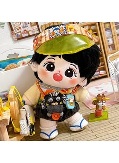 Generic Xiao Zhan 20cm Cotton Flower Doll Xiao Wen Peach Fried Plush Toy Star Circle Personal Collection Naked Doll Small Gift-Specifications:20cm Ordinary Spot-Color:Xiao Dai Tao's Eye-opening Style (excluding Clothes)  - Image 5