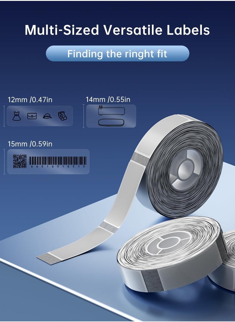 D11/D110/D101 Waterproof Transparent Thermal Label Paper for Barcode Printing 14*50mm