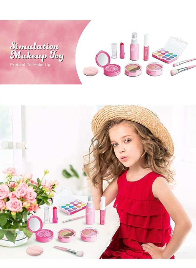 Lemon Makeup Kit for Girls, Pretend Makeup Toys for Toddles, Play Cosmetic Set  for Kids, Toddlers, and Dress-Up Fun  - Image 3