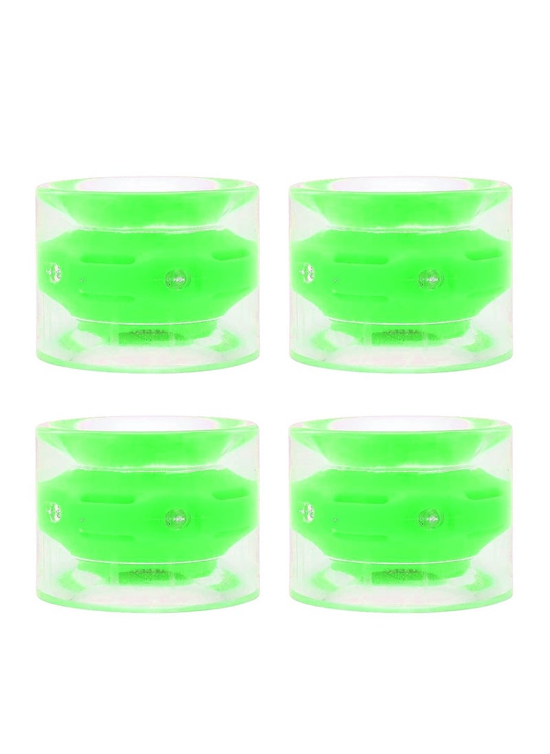 Generic - 60x45MM 78A LED Light Skateboard Wheels With Bearings 4PCS With T-Tool, Green - Image 1