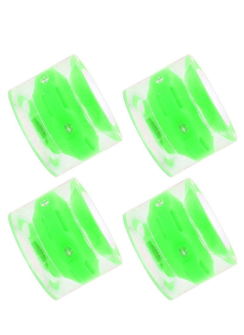 Generic - 60x45MM 78A LED Light Skateboard Wheels With Bearings 4PCS With T-Tool, Green - Image 1