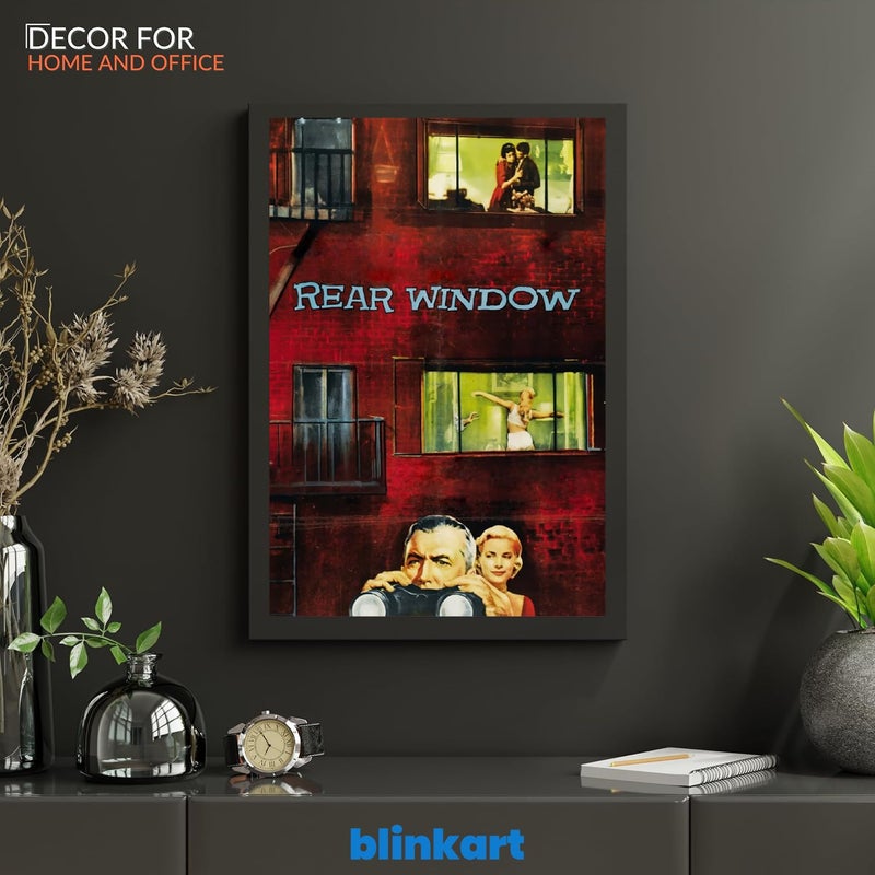 BLINKART BLINKART Aesthetic Rear Window 1954 Movie Photo Frame Album Poster Wall Art Print Decor Perfect For Home Bedroom Living Room Bedroom Home Office Study Room13 10 Inches  - Image 5