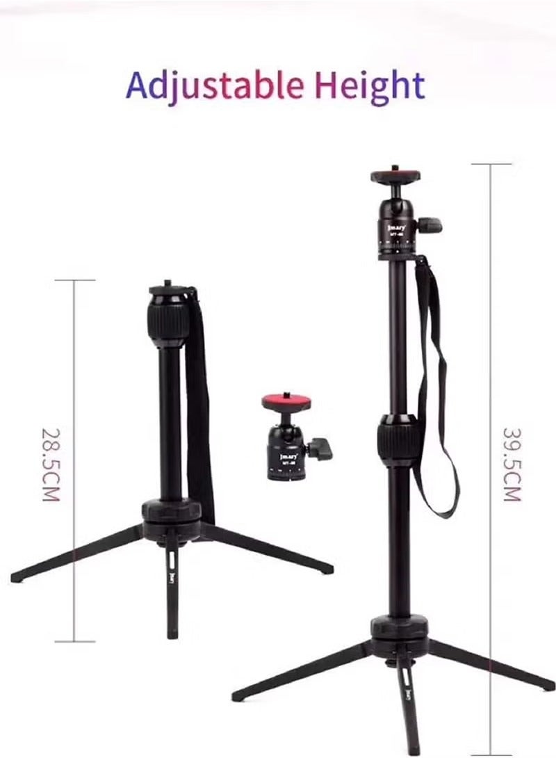 JMARY MT-68 Table-Top Extendable Foldable Tripod Stand for Mobile Phones and DSLR & Digital Cameras - Image 4