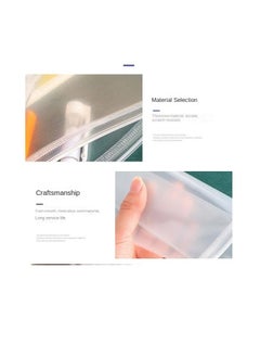 Y&D 13-Piece Transparent Frosted Plastic PVC Waterproof File Pocket  - Image 4