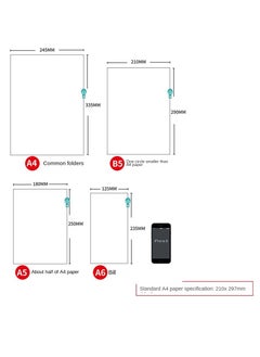 Y&D 13-Piece Transparent Frosted Plastic PVC Waterproof File Pocket  - Image 3