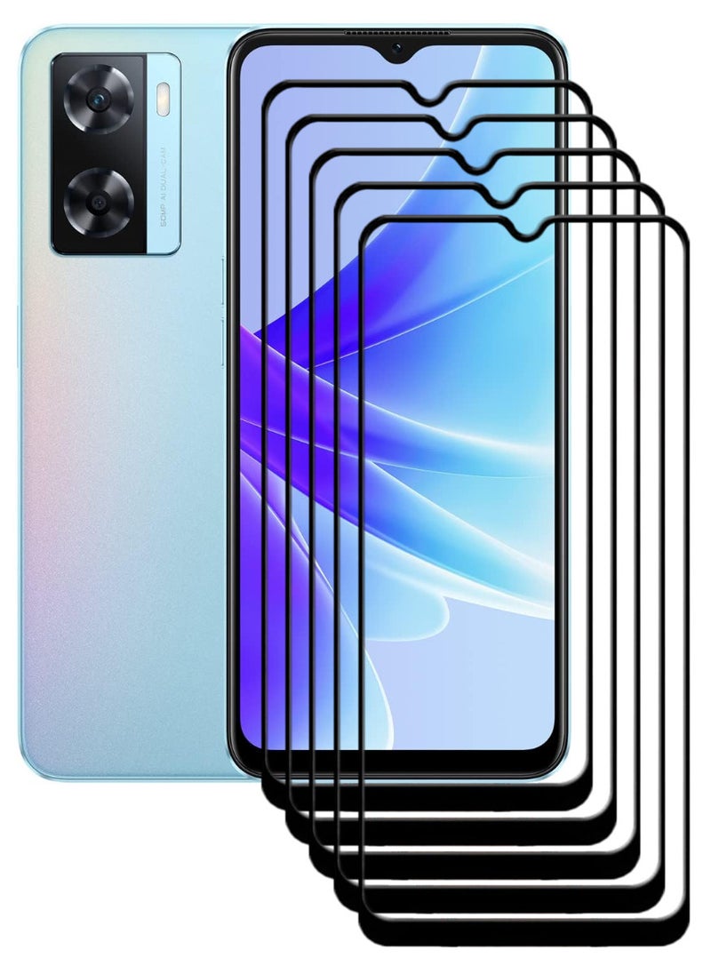 ACLIX 5 Pieces Antistatic ESD Dustproof Premium Quality High Definition Tempered Glass Screen Protector Designed For Oppo A77 4G - Image 1