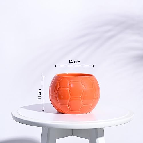 UGAOO Football Ceramic Pot (Orange) - Image 5