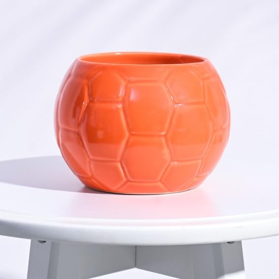 UGAOO Football Ceramic Pot (Orange) - Image 1