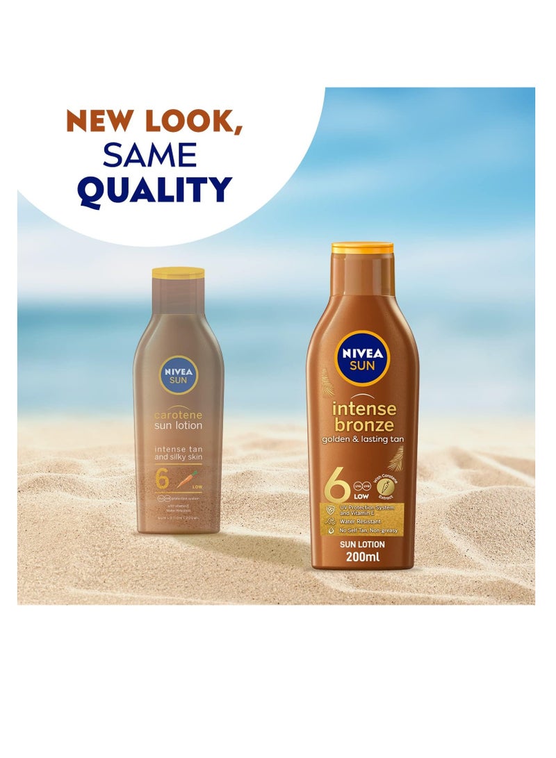 Body Care NIVEA Sun Tanning Lotion, Carotene, Vitamin E, SPF 6, 2 x 200ml Bronze - Image 3