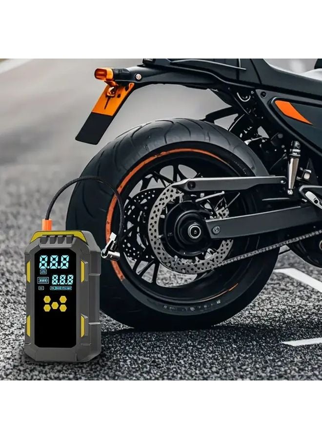 Top Version Multi Function Air Pump 5 In 1 Car Jump Starter With Digital Tire Inflator - Image 5