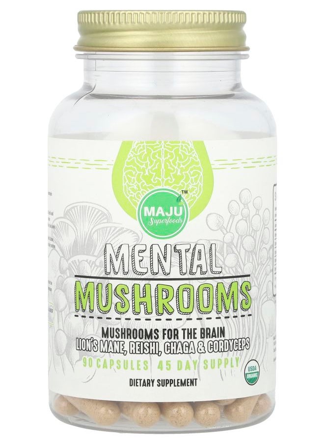 Maju Superfoods Mental Mushrooms 90 Capsules 