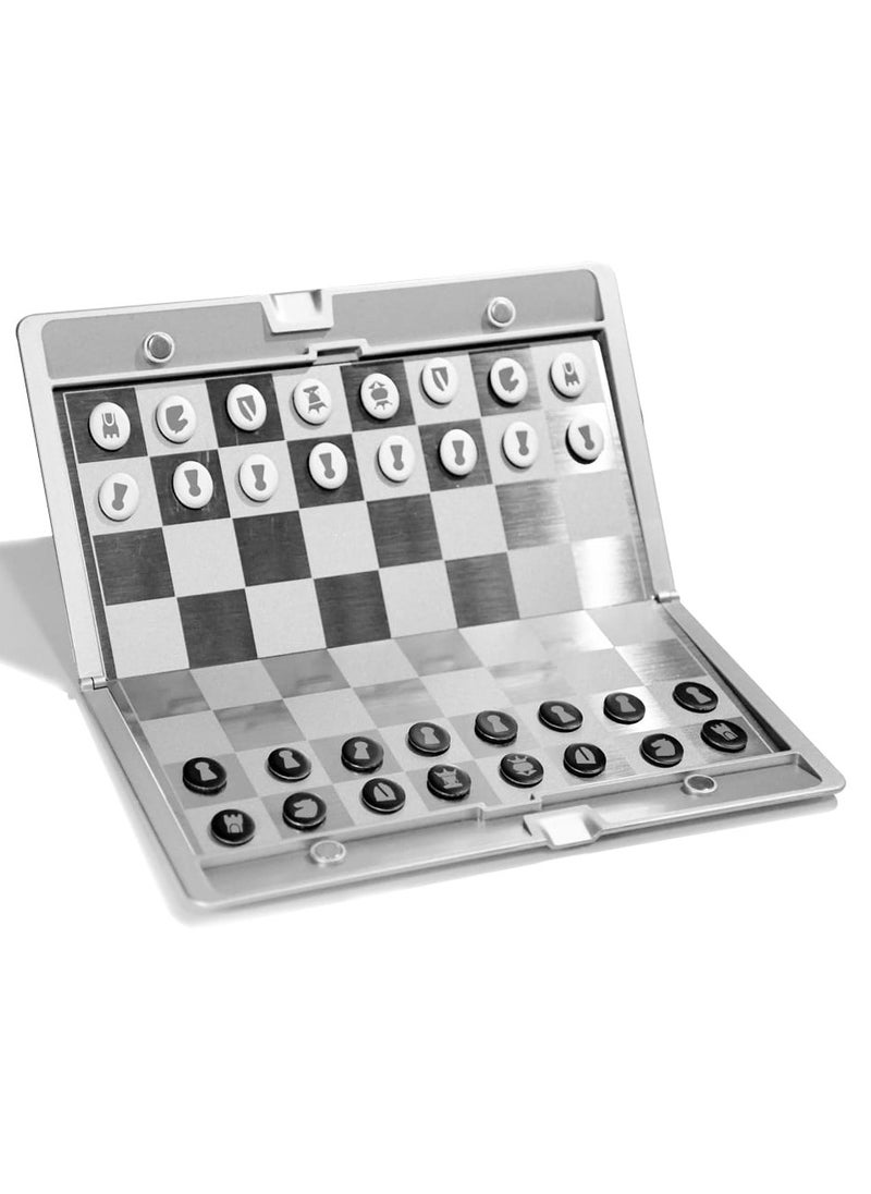 Vitacelli Mini Magnetic Portable Wallet Pocket Chess Board Games  - Image 1