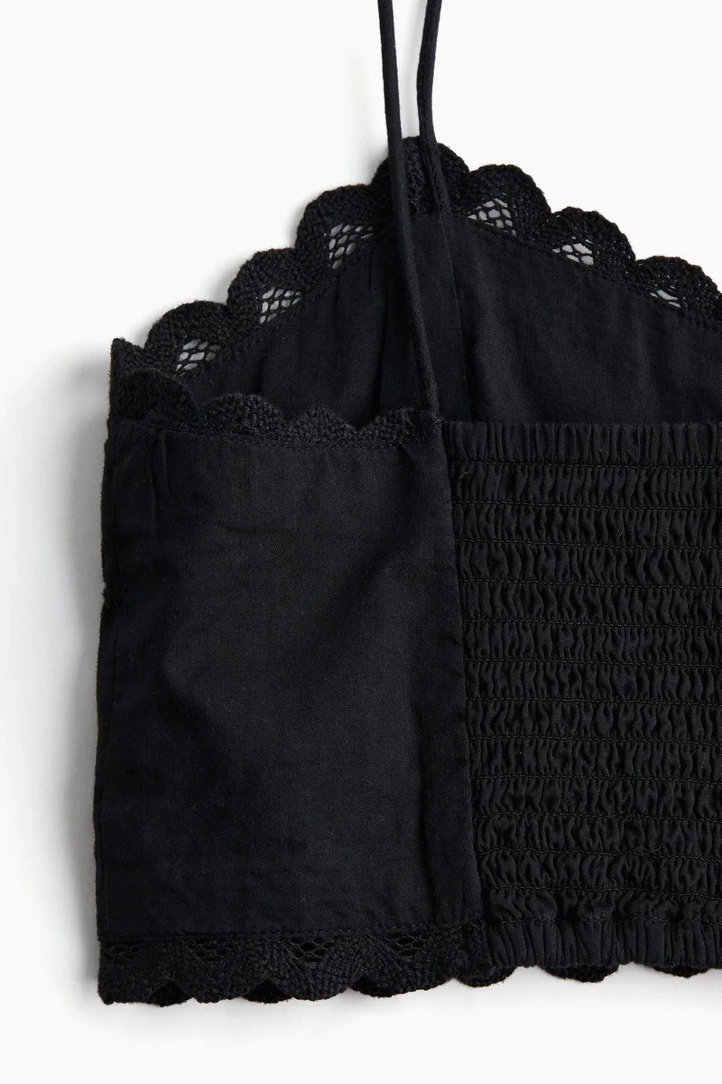 H&M Embroidered bralette top