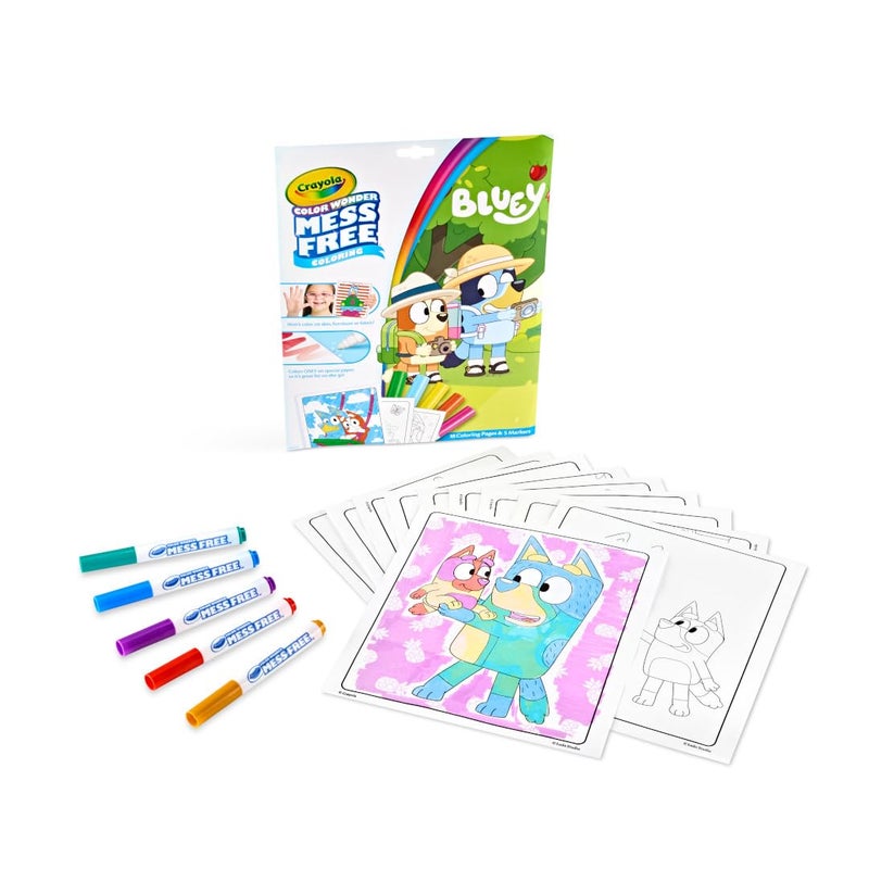 Crayola Bluey Color Wonder Coloring Set, 18 Bluey Coloring Pages, Toddler Stocking Stuffer, Holiday & Christmas Gifts for Kids, Mess Free Coloring for Toddlers, Toys & Games - Image 2