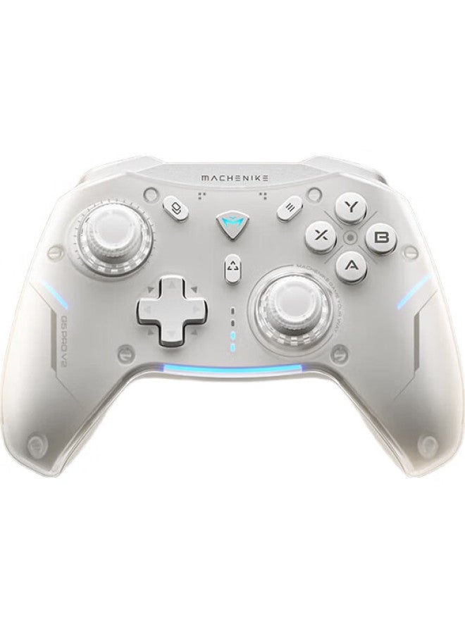 MACHENIKE G5Prov2 Second Generation Wireless Bluetooth Game Controller Switch Pro Xbox-Style Wired Pc Mobile Ns Steam Controller - White - Image 2