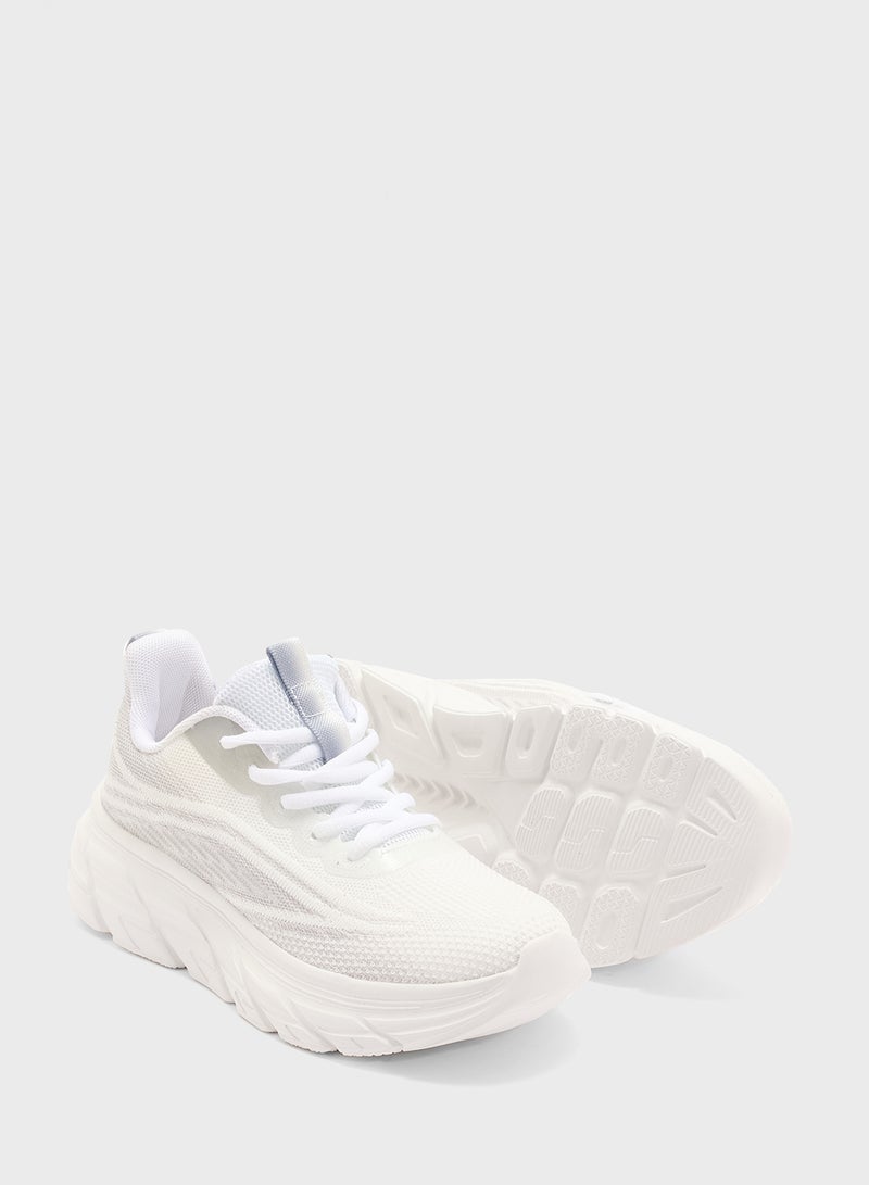 Ginger Lace Up Knit Sneaker  - Image 3