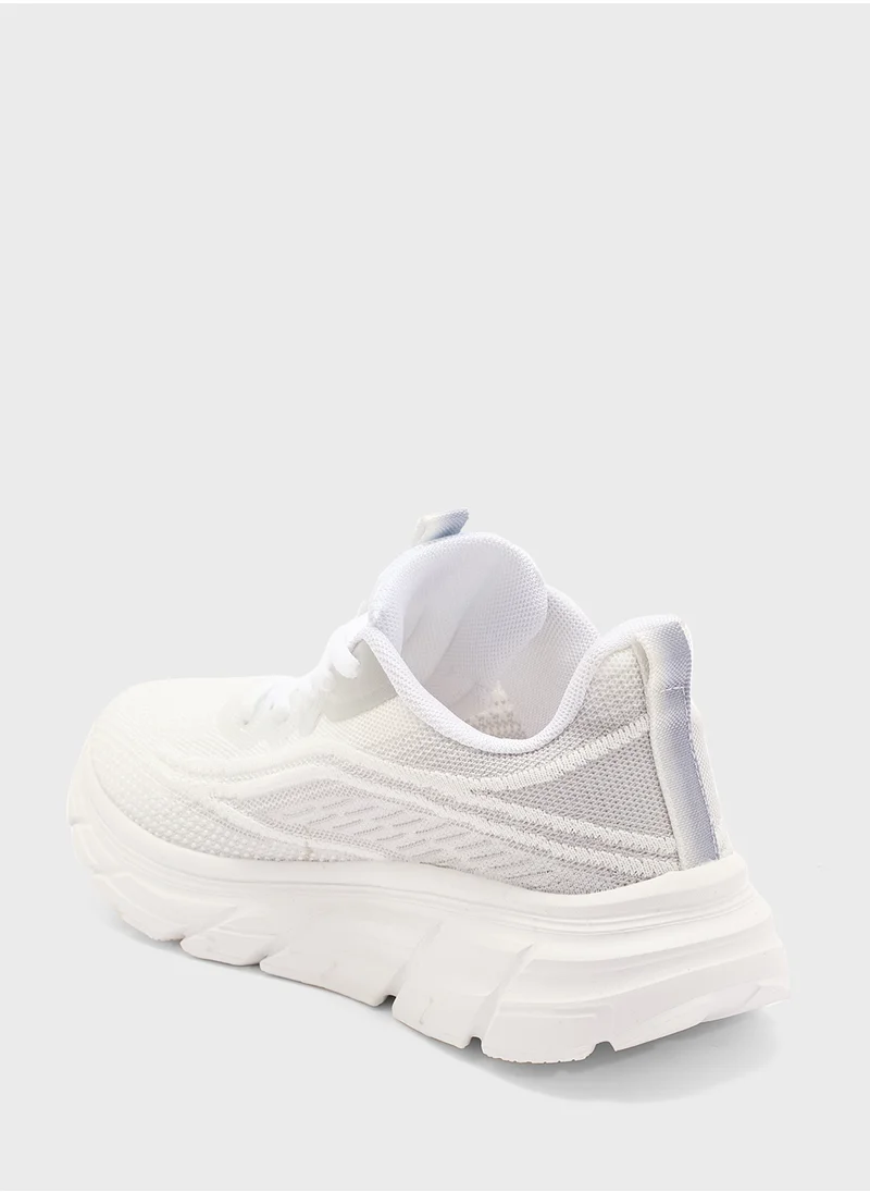 Ginger Lace Up Knit Sneaker