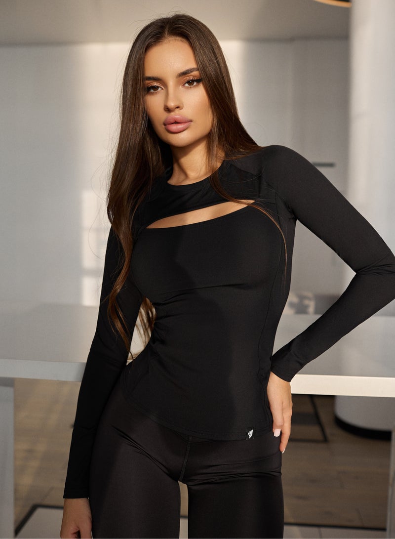 Bona Fide Bona Fide Compression Shirts for Women – Long/Short Sleeve Women’s Workout Crop Top - Designed for Gym, Workout and Running  - Image 4