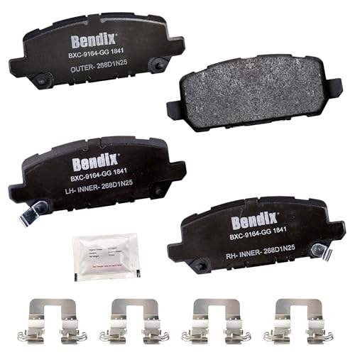 Bendix Priority1 CFC1841 Ceramic Rear Brake Pads for Honda CR-Z 2016, HR-V 2022-2016 - Image 1