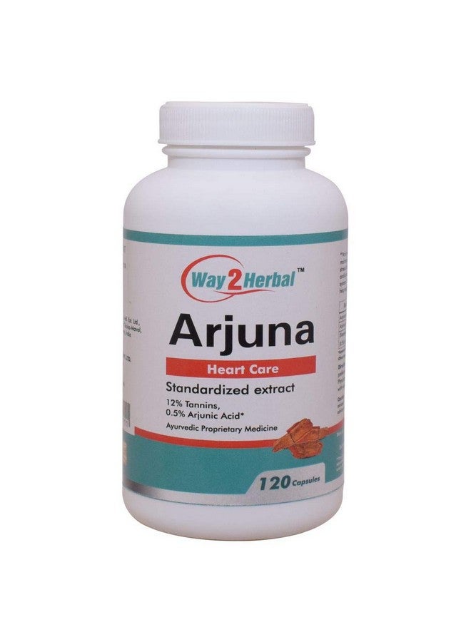 Way2Herbal Arjuna Heart Care (120 Count Pack of 1) - Image 1