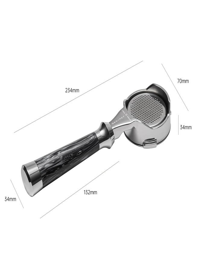MUVNA 3 Ears Espresso Bottomless Portafilter Fits 58mm Coffee Machines CASABREWS Ultra/Oster/Gevi/Hibrew/Tuni E2, SUS304 Stainless Steel - Image 3