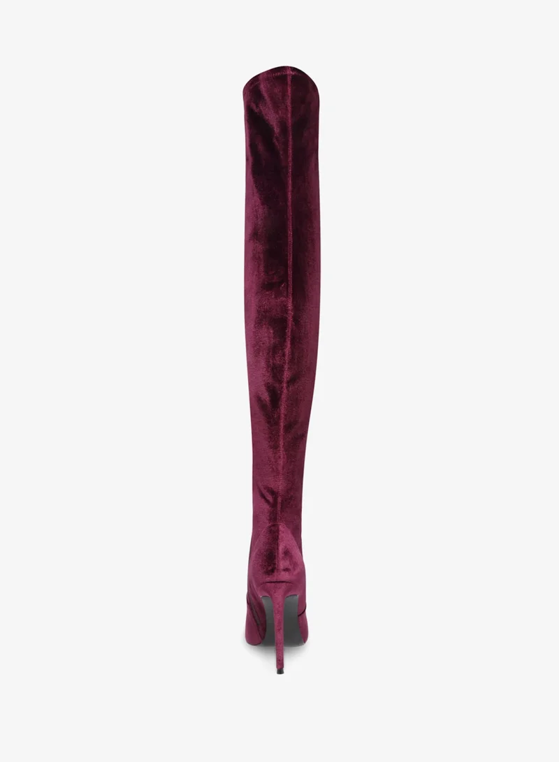 STEVE MADDEN  Steve madden vava burgundy women's boots for Women | Best Price UAE