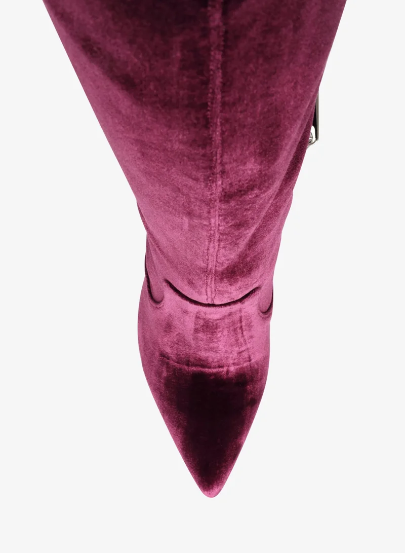 STEVE MADDEN  Steve madden vava burgundy women's boots for Women | Best Price UAE