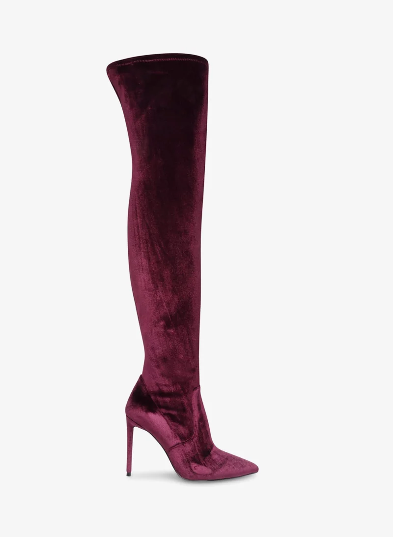 Steve madden vava burgundy women's boots