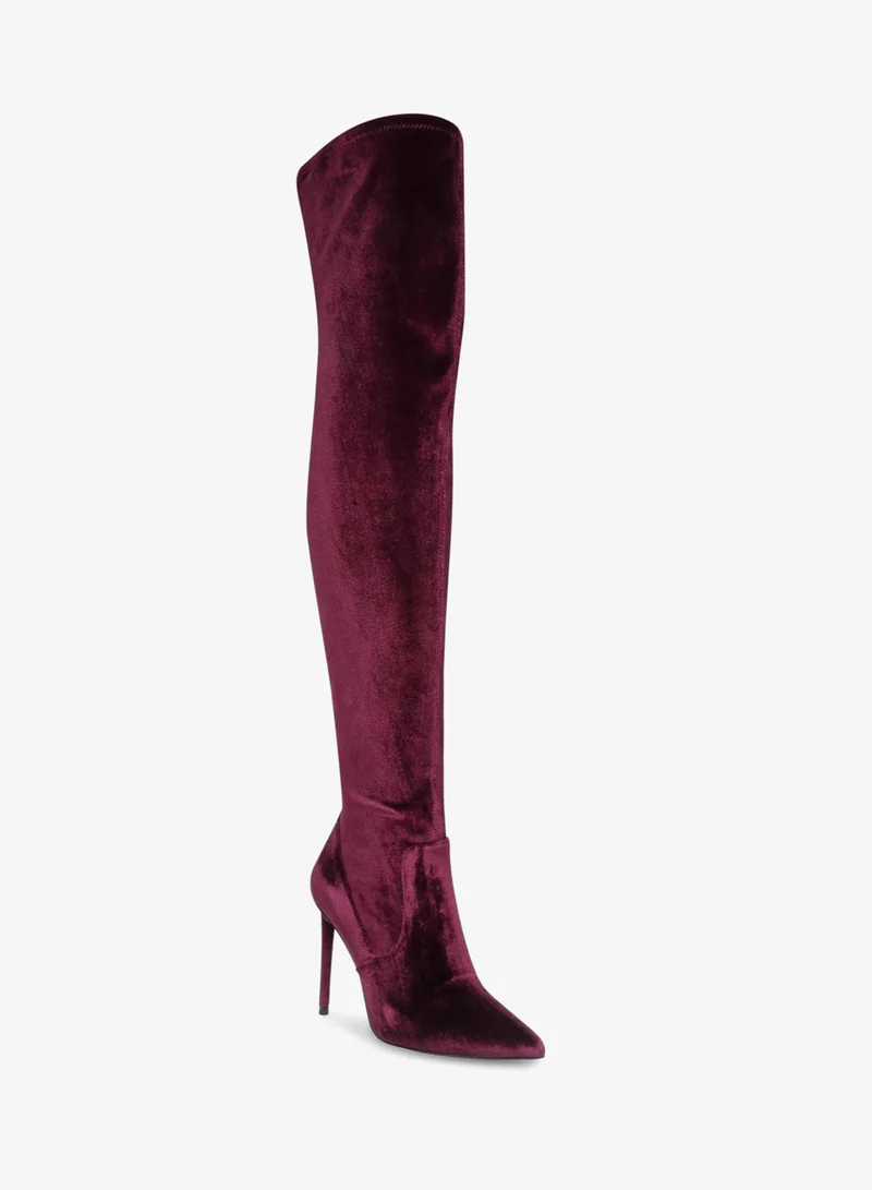 STEVE MADDEN  Steve madden vava burgundy women's boots for Women | Best Price UAE