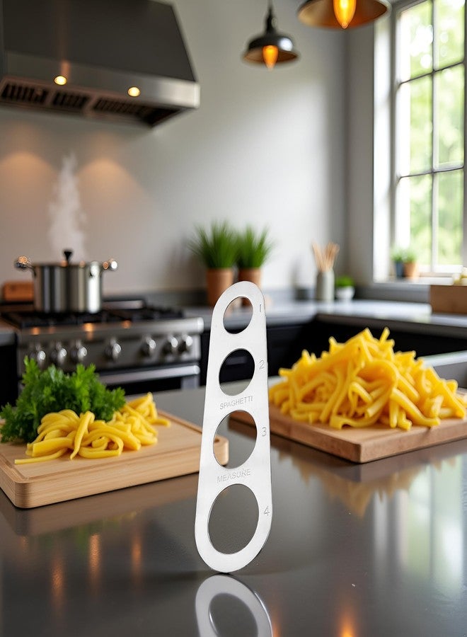 Tustao Silvery Spaghetti Measurer, Stainless Steel Spaghetti Measurer Measuring Tool Pasta Portion Control Gadgets Portion Cooking Tool for Pasta and Noodles Creative, Cook's Tool and Gadget Sets - Image 2