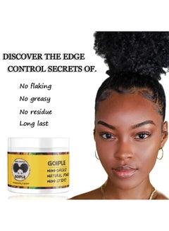 Goiple Edge Control Wax For Women Strong Hold Nongreasy Edge Smoother Pineapple Scent (4Oz+0.7Oz+Edge Brushes*2+ Edge Scarf)  - Image 5