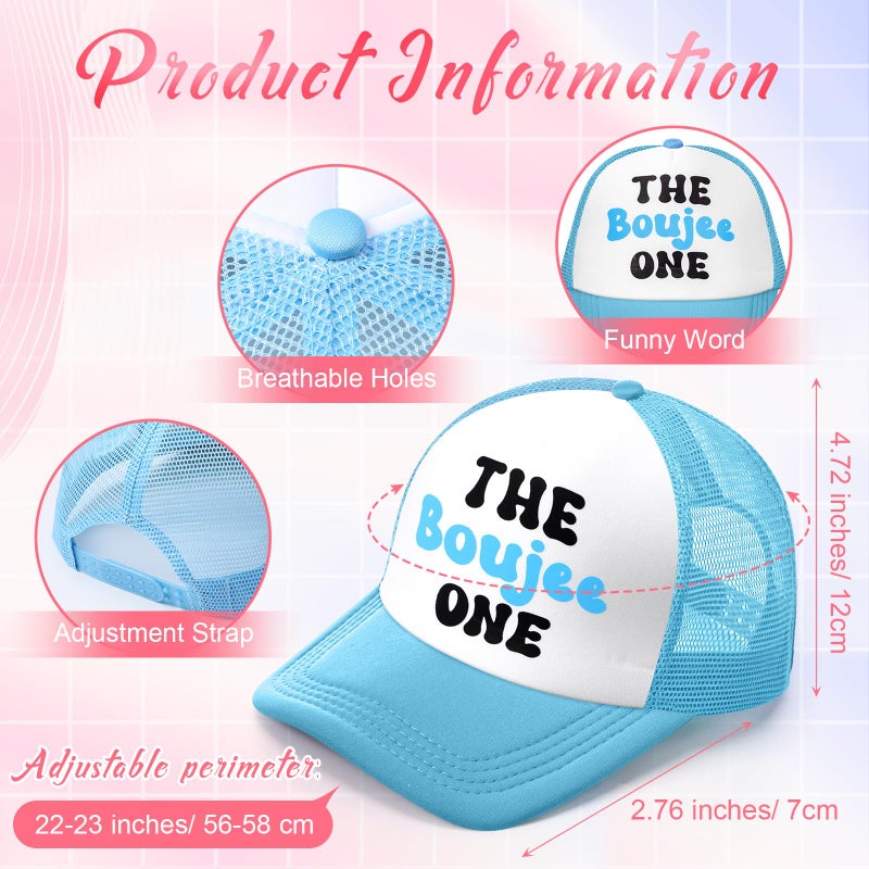 JaGely 10 Pack Funny Hat for Women Neon Group Baseball Cap Adjustable Bride Hat for Bachelorette Party Girl Trip Weekend(The XXX One,Colorful) - Image 3