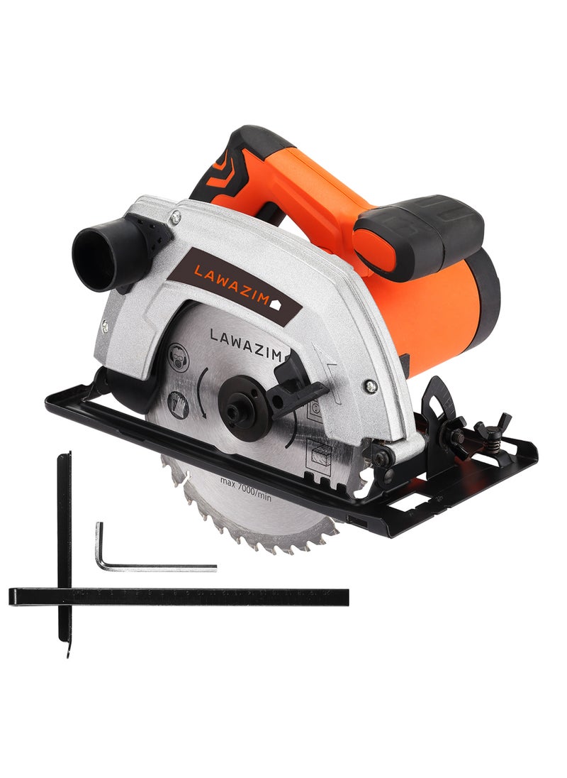 LAWAZIM - Circular Saw- 1400W - Precision Cutting High-Power Long Cord Bench Table Saw with Anti-Vibration System and Overload Protection-for Home Improvement Woodwork Metalwork Workshops and Construction - Image 1