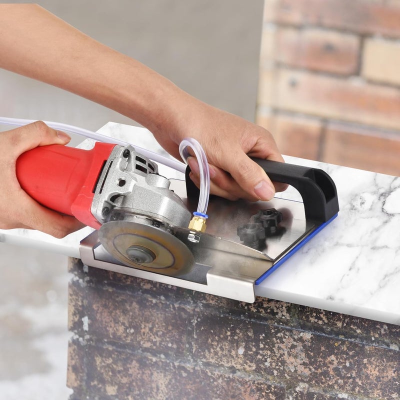 CATSON أداة تشطيب الزوايا بزاوية 45 درجة من CATSON لزاوية الطحن لقطع البلاط 45، أداة قطع البلاط الخزفي، الحجر، الرخام، الجرانيت، قطع الخشب، أداة الطحن من سبائك الألومنيوم، أداة قطع البلاط الزاوي - Image 2